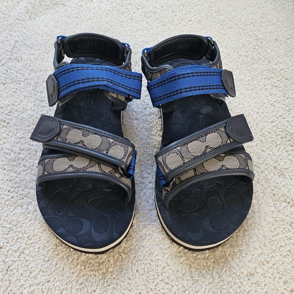 Like New Coach Signature Sport Mens Sandals Size 10